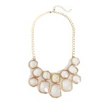 Ombre Mint HoneyComb Faceted Geo Stone Necklace